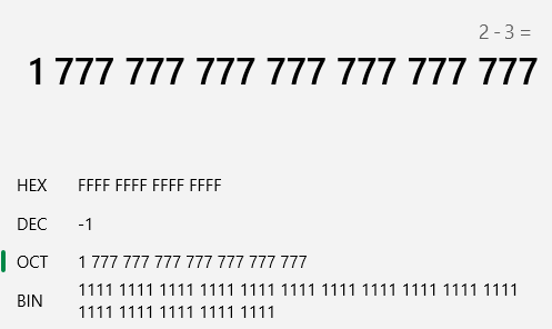 八进制3-2计算结果